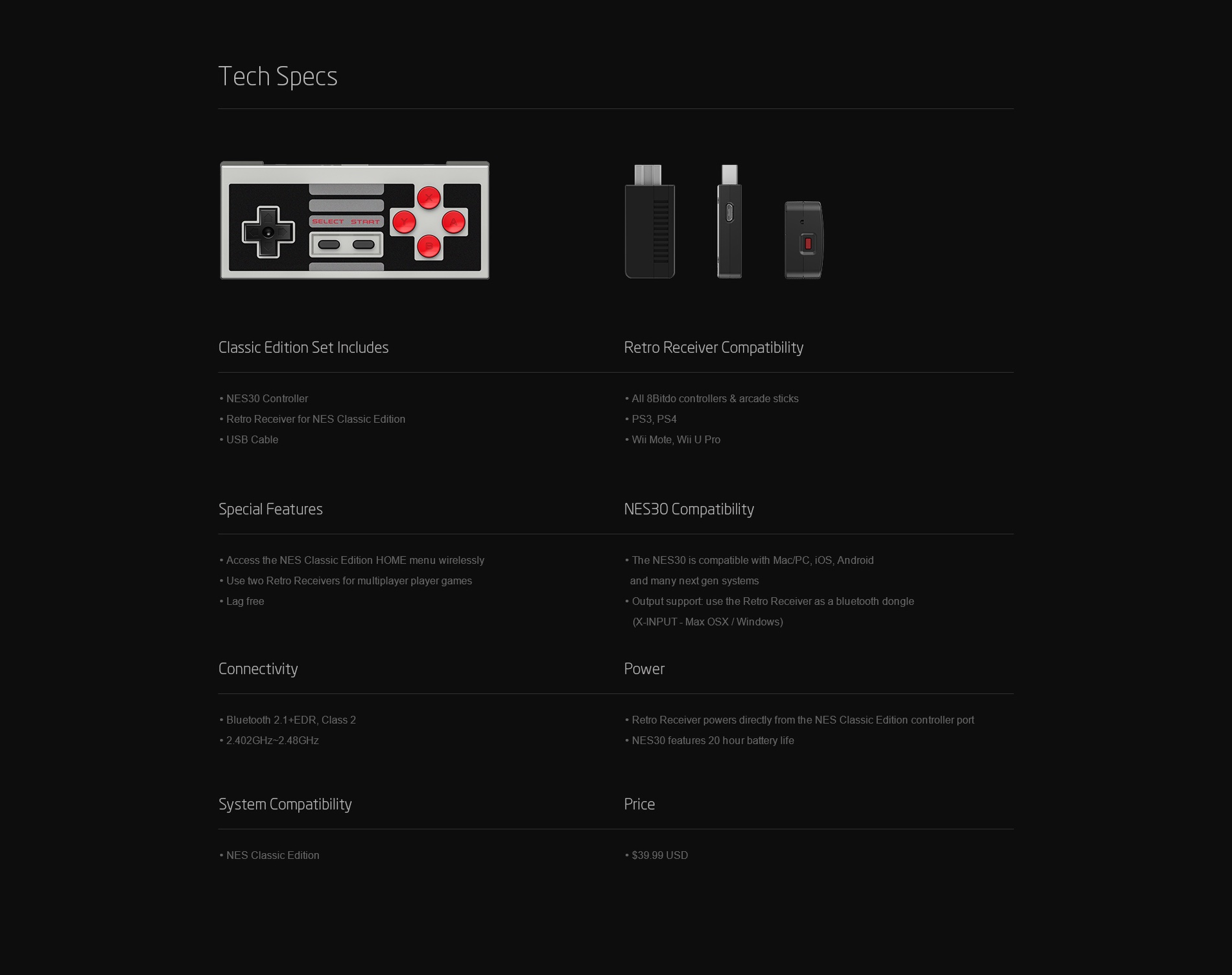 Nes classic cheap bluetooth controller